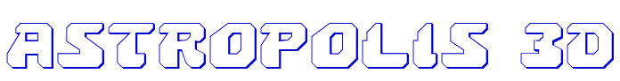 Astropolis 3D шрифт